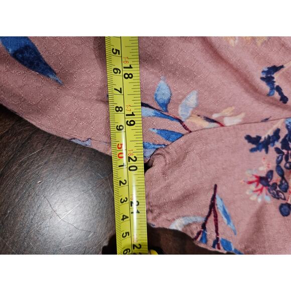 Lulu’s Pink Fiorire Rose Floral Print Wrap Long Maxi Dress Romantic XL - Picture 4 of 5